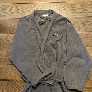 Lacoste men’s long sleeve Turkish towel robe